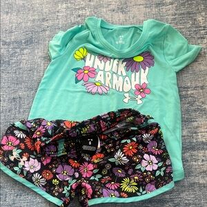 Under Armour Turquoise Floral Kids' Set